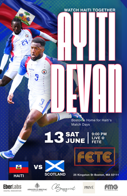 Fete Haiti matchday flyer