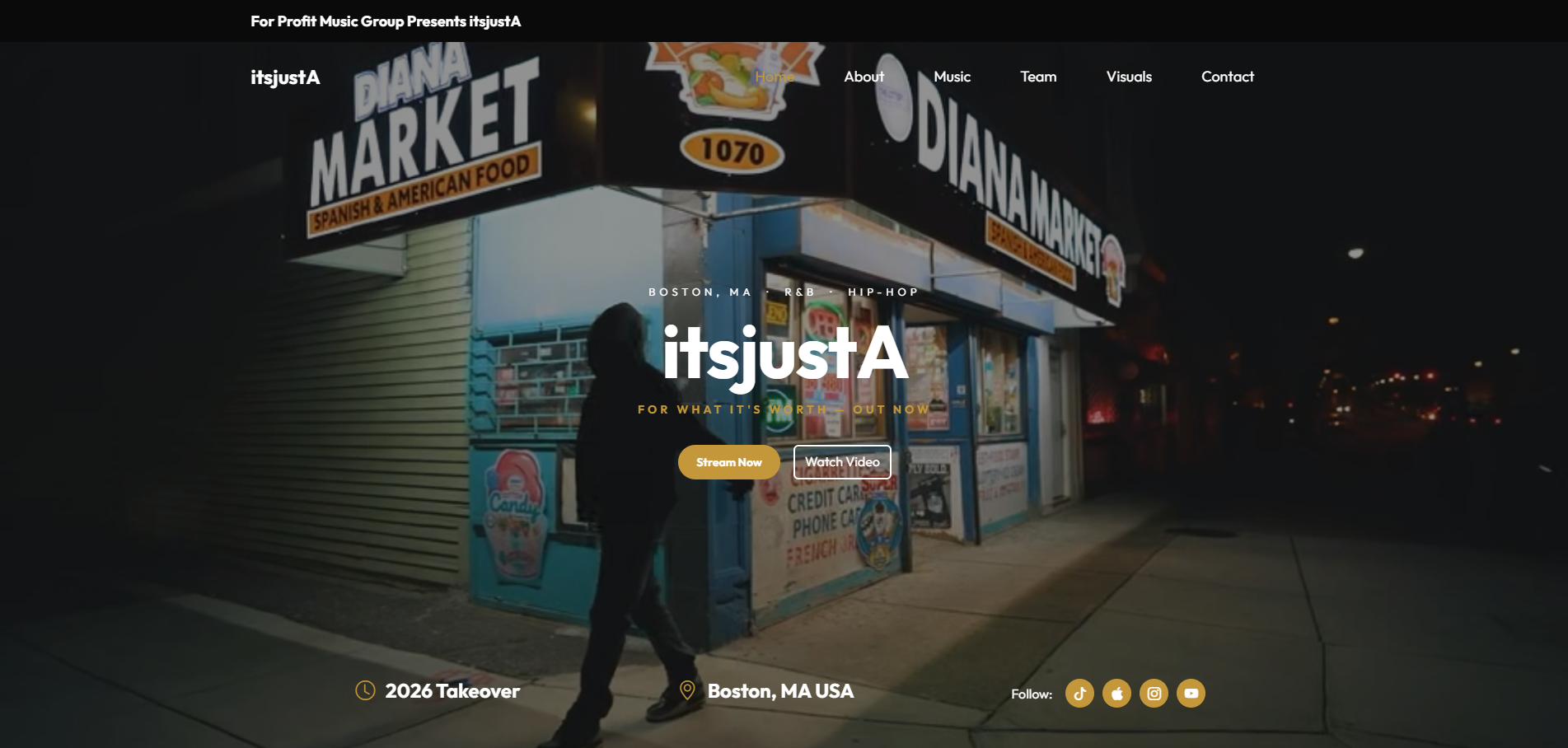 It's Just A artist website